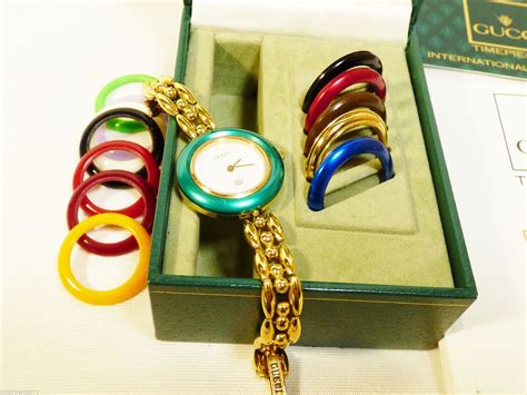 gucci links watches ebay|gucci watch with interchangeable bands.